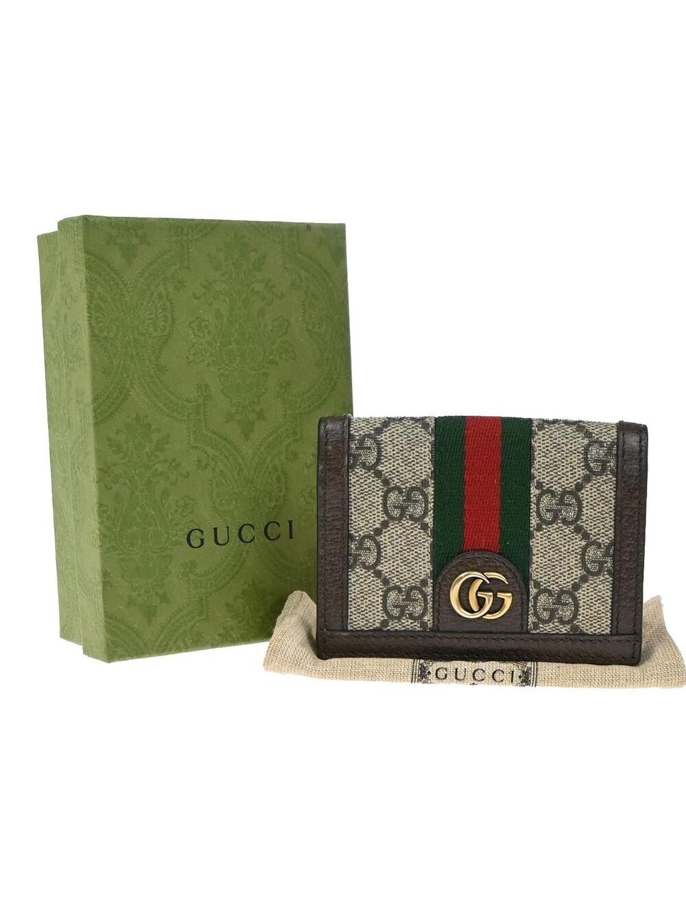 Gucci Logo Gg Pattern Sherry Compact #264483G26B
